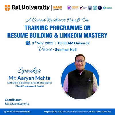 A Career Readiness Hands-On TRAINING PROGRAMME ON RESUME BUILDING & LINKEDIN MASTERY