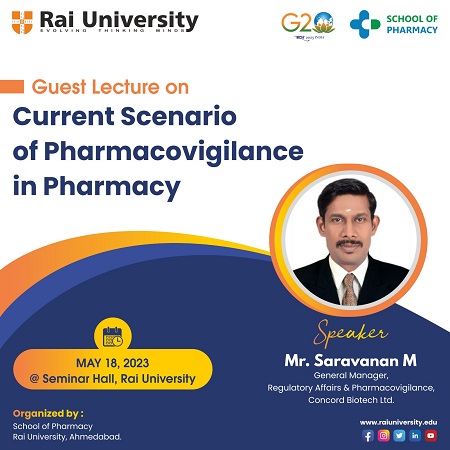 Guest lecture on "The Current Scenario of Pharmacovigilance on 18<sup>th</sup> May 2023
