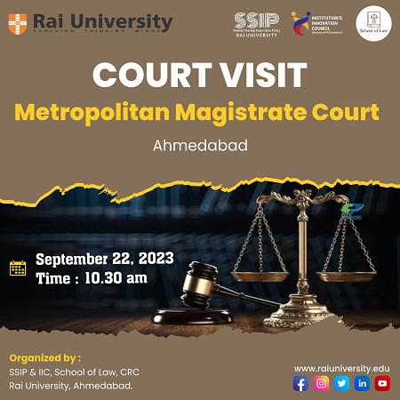 COURT VISIT Metropolitan Magistrate Court Ahmedabad on 22<sup>nd</sup> September 2023