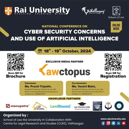 National Conference on Cyber Security Concerns and Use of Artificial Intelligence on 18 - 19<sup>th</sup> October, 2024