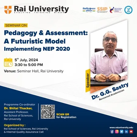 Seminar on Pedagogy & Assessment: A Futuristic Model Implementing NEP 2020 on 5<sup>th</sup> July, 2024